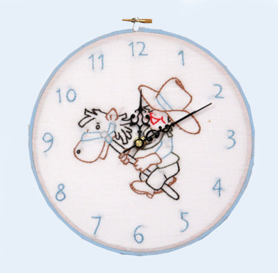 (image for) 77215 Cowboy Clock - Click Image to Close